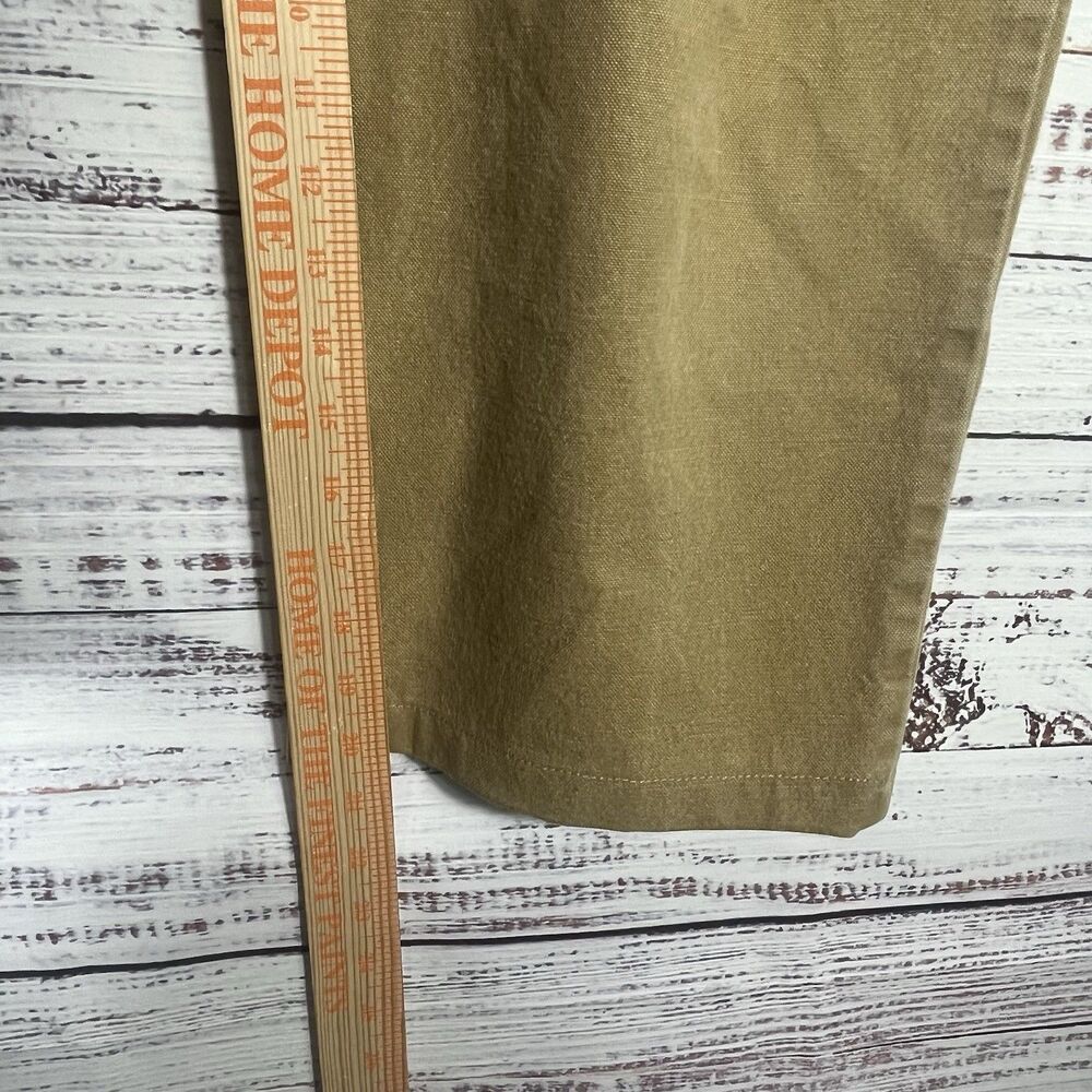 Vtg KAVU Chilliwack Canvas Khaki Belted Climbing *Cut Off* Pants Short Large USA - Picture 13 of 13